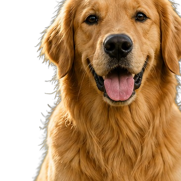 Dog with the background removed (transparent)