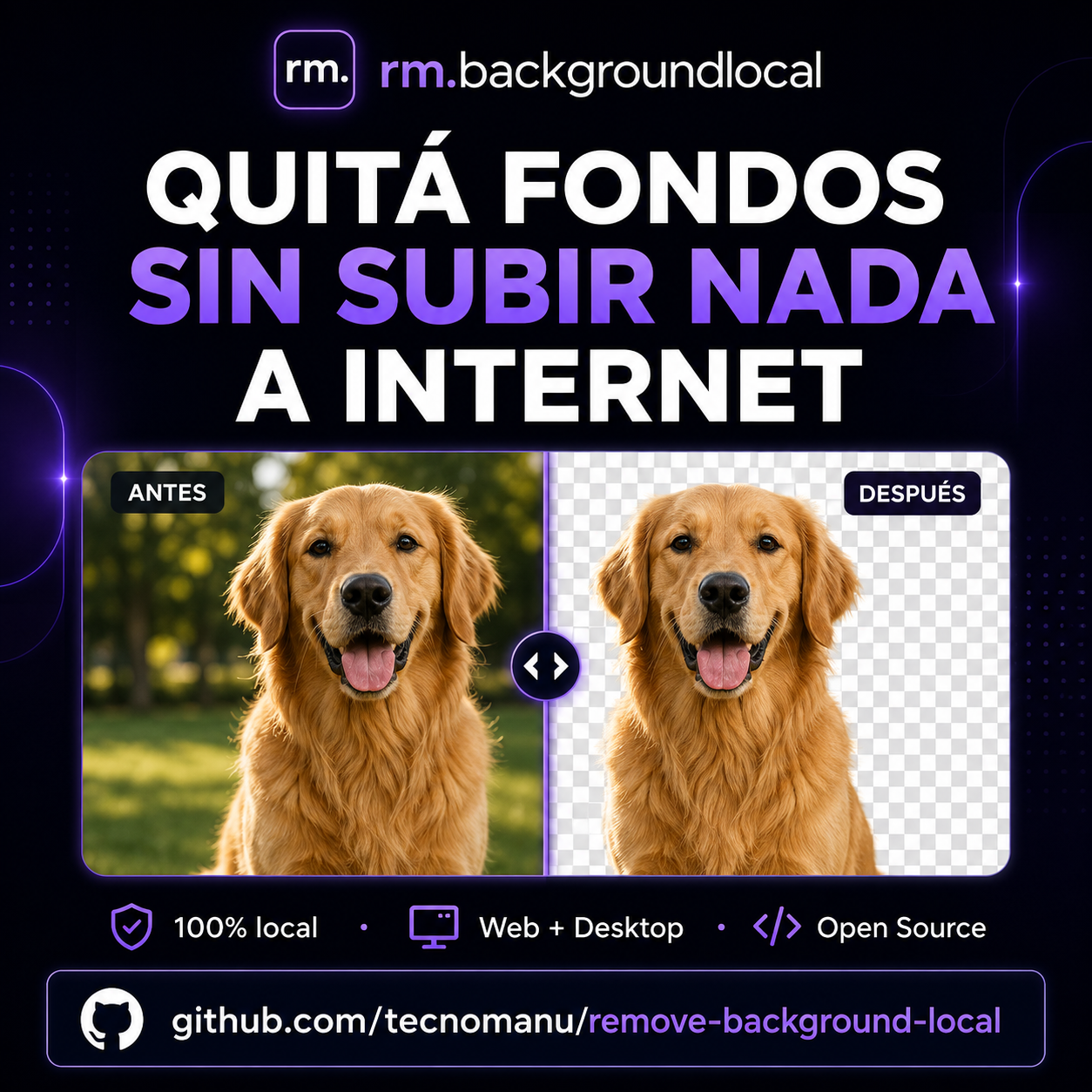 Remove backgrounds without uploading anything